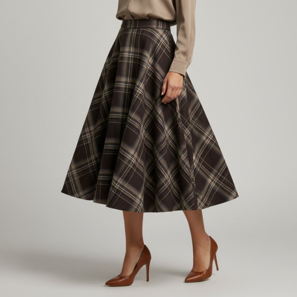 Wool Full Skirt